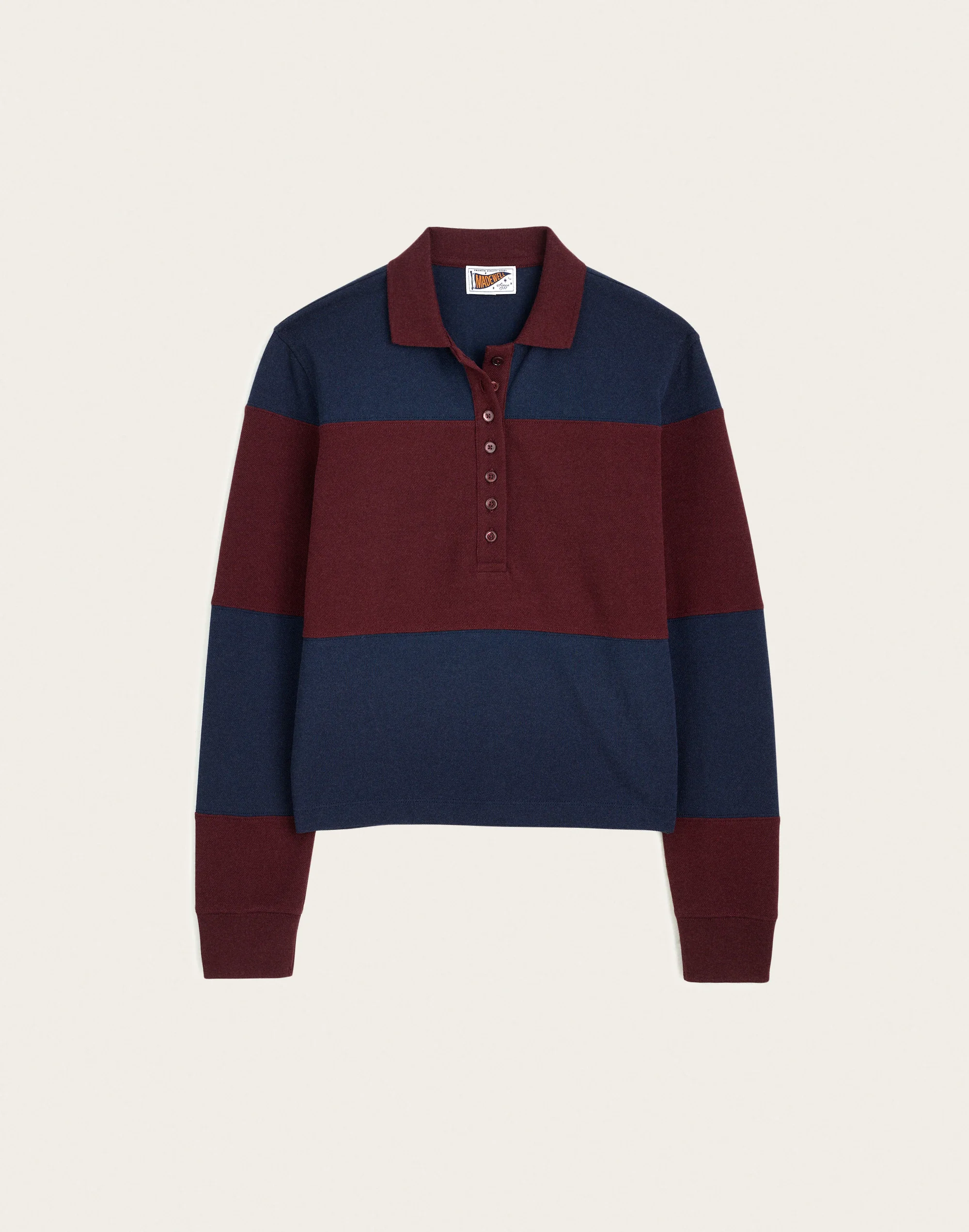 Shrunken Rugby Polo in Cotton Pique - 1