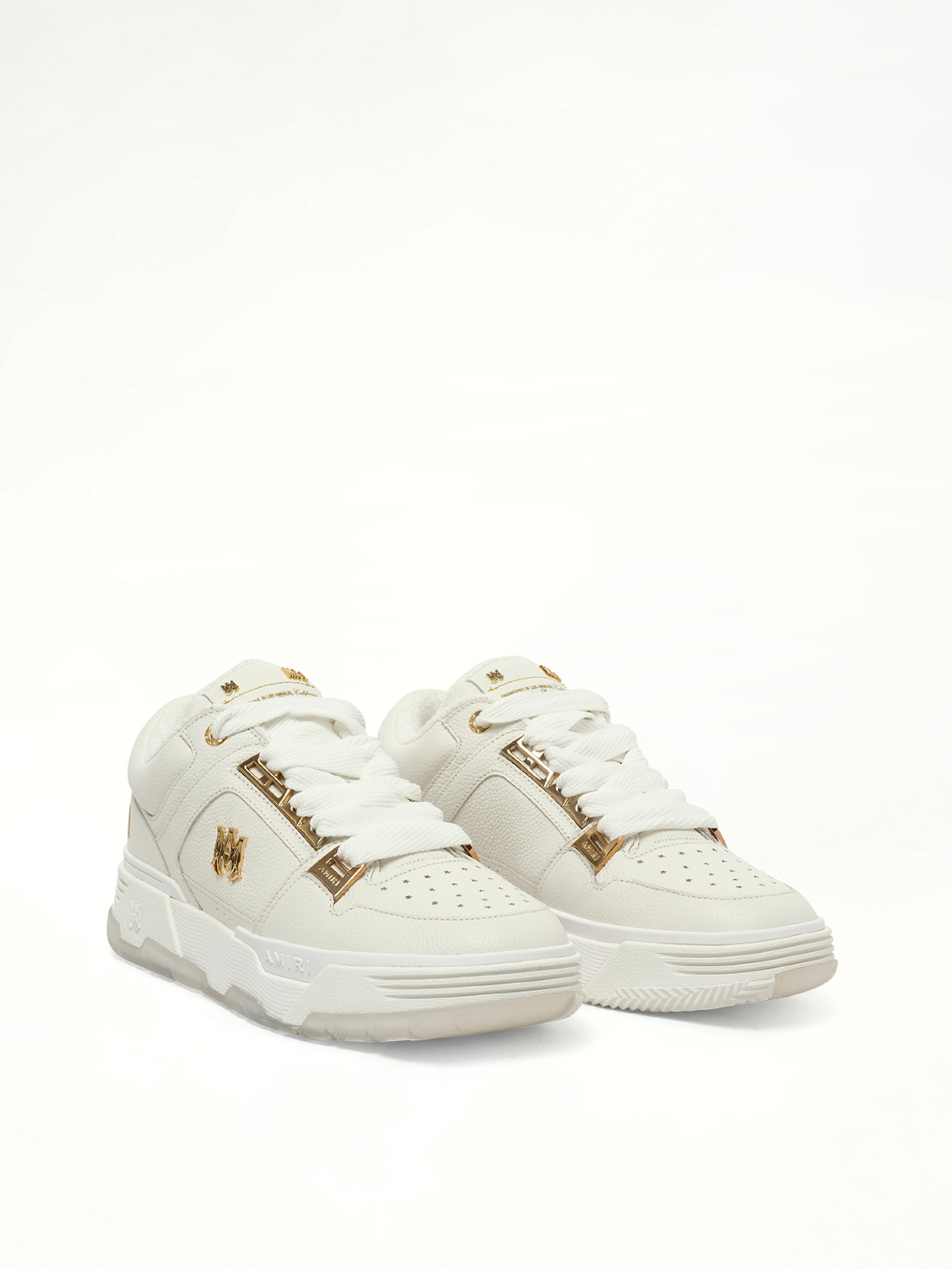 Metallic MA-1 Sneaker in White - 2