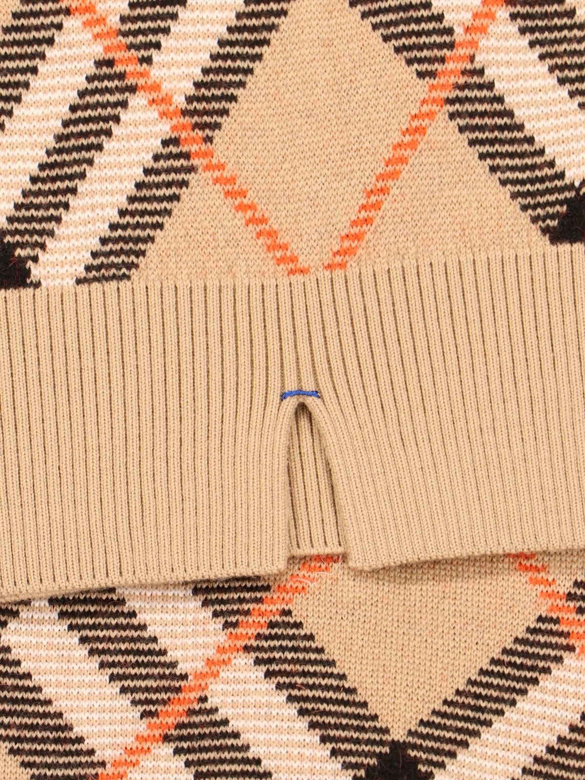 'CHECK' CREW NECK SWEATER - 3