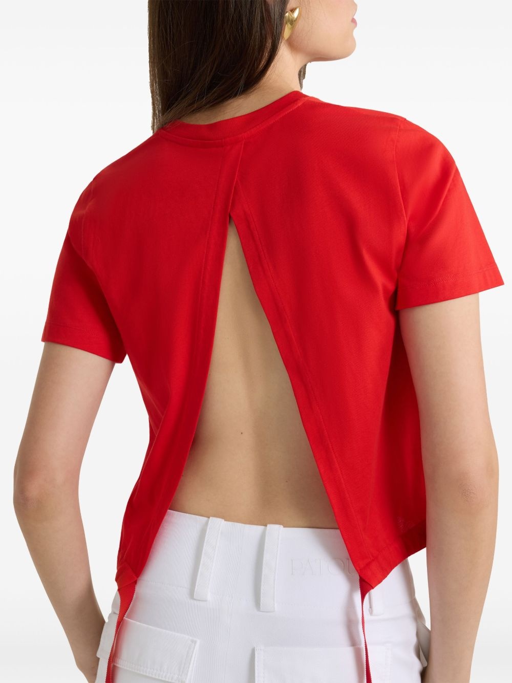 open-back T-shirt - 5