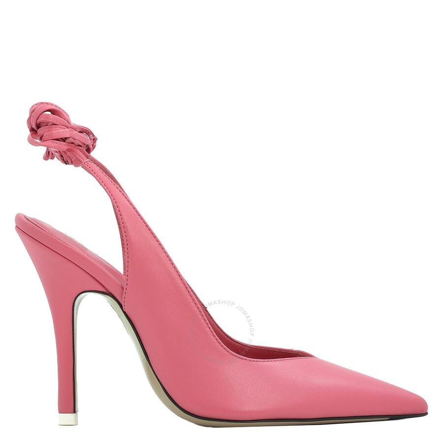 The Attico Ladies Peach Venus Slingback Pumps - 1