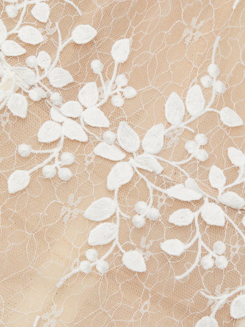 Women's Masey Embroidered Lace Long-Sleeve Midi-Dress - White 7