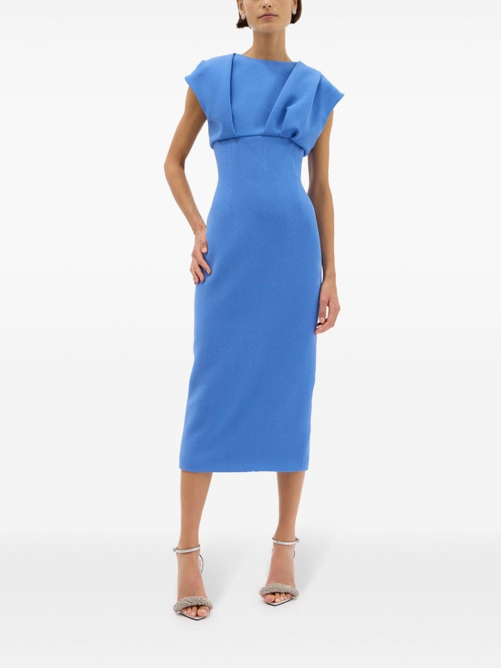 Maggie draped-detailed midi dress - 2