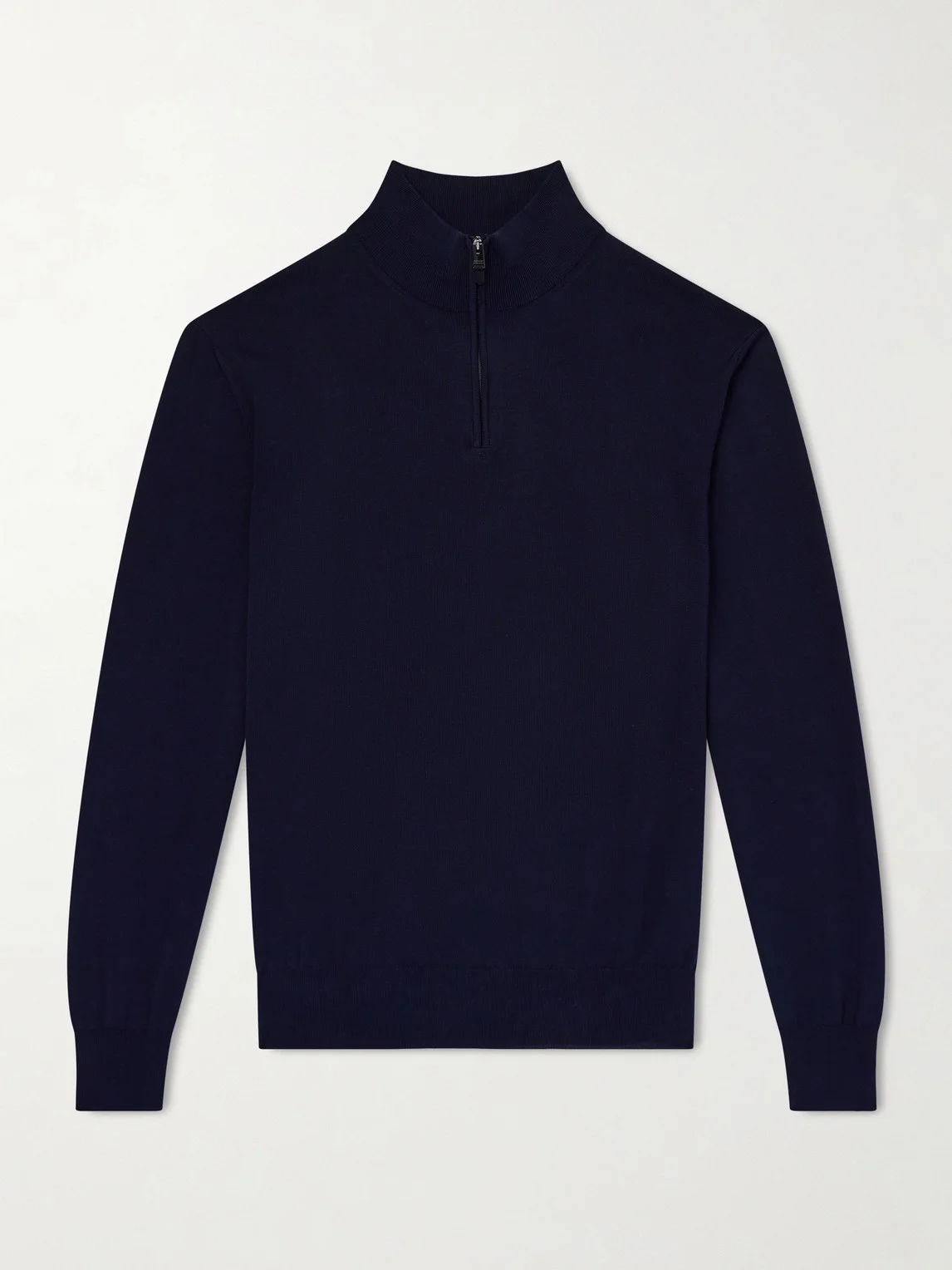 Cotton Half-Zip Sweater - 1