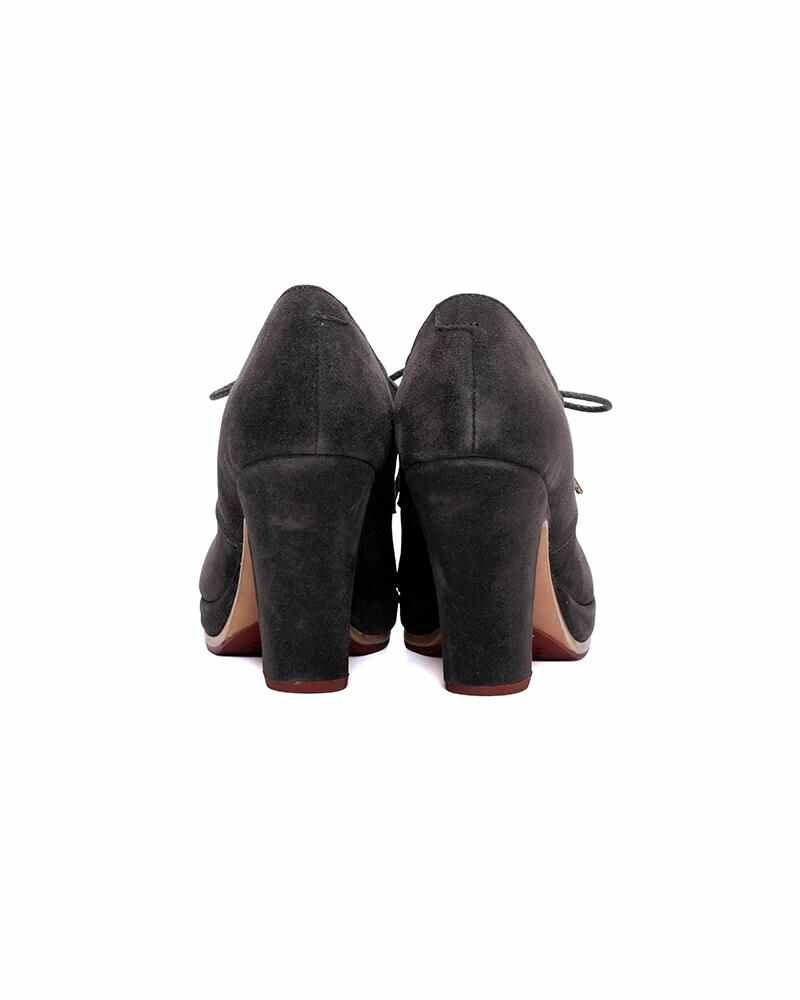 ISABELLA OXFORD HEEL-FOLK CHARCOAL - 4