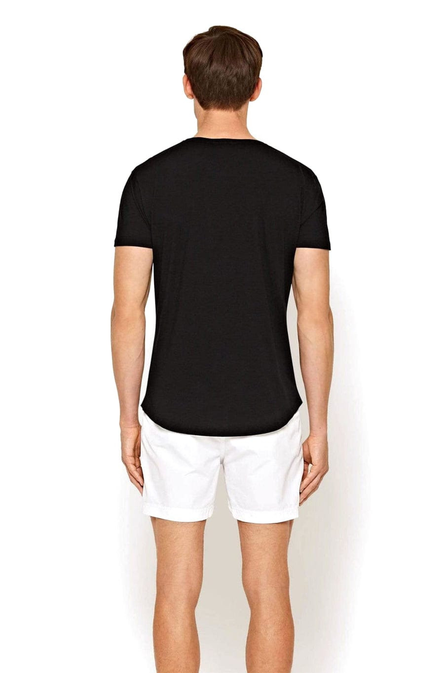 Black Tailored Fit Crew Neck OB T-Shirt - 3