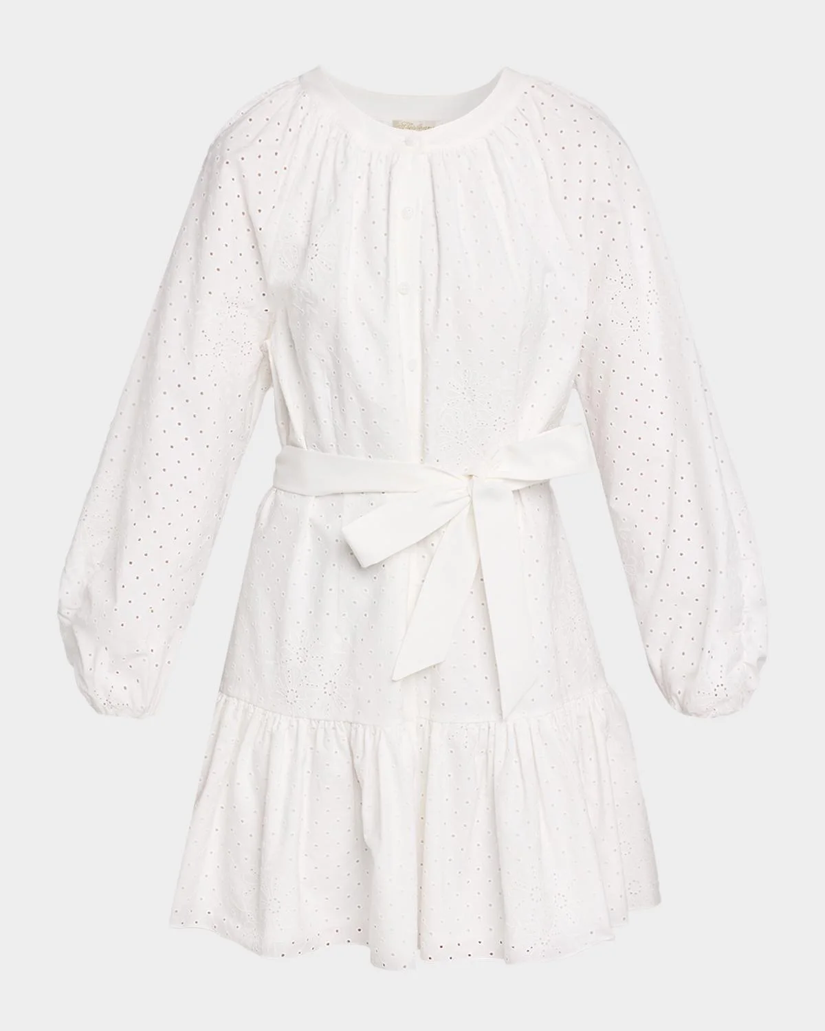 Andi Flounce Eyelet Mini Dress - 1