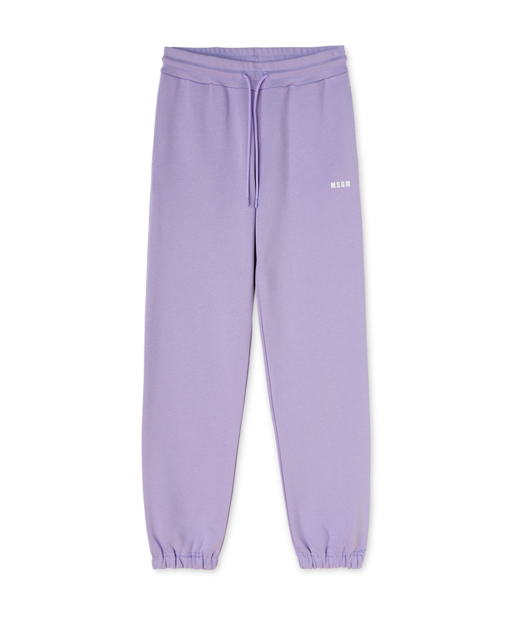 Track pants with high waist and drawstring - 1