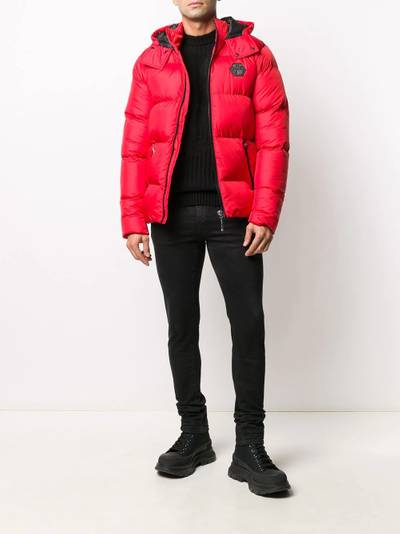 PHILIPP PLEIN padded hooded jacket outlook