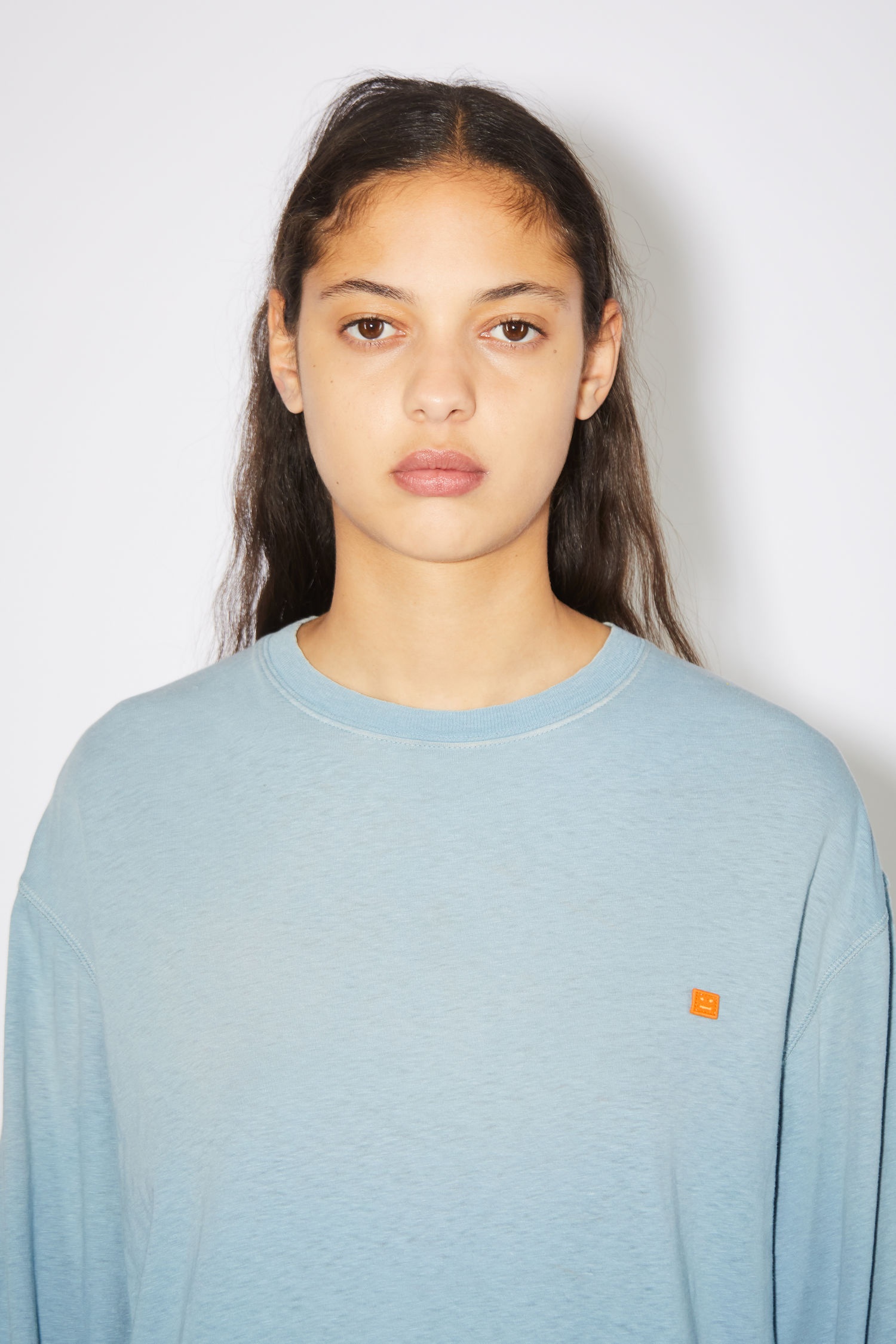 Jersey shirt dress - Dusty blue - 4