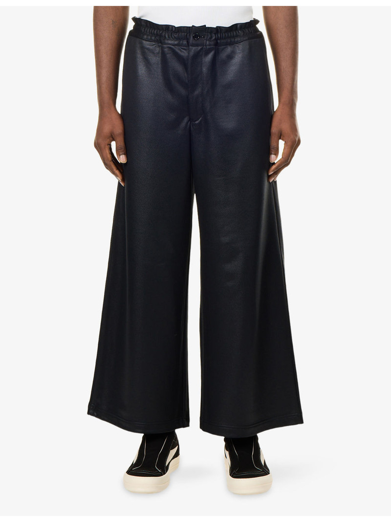 Wide-Leg Cotton-Jersey Jogging Bottoms 3