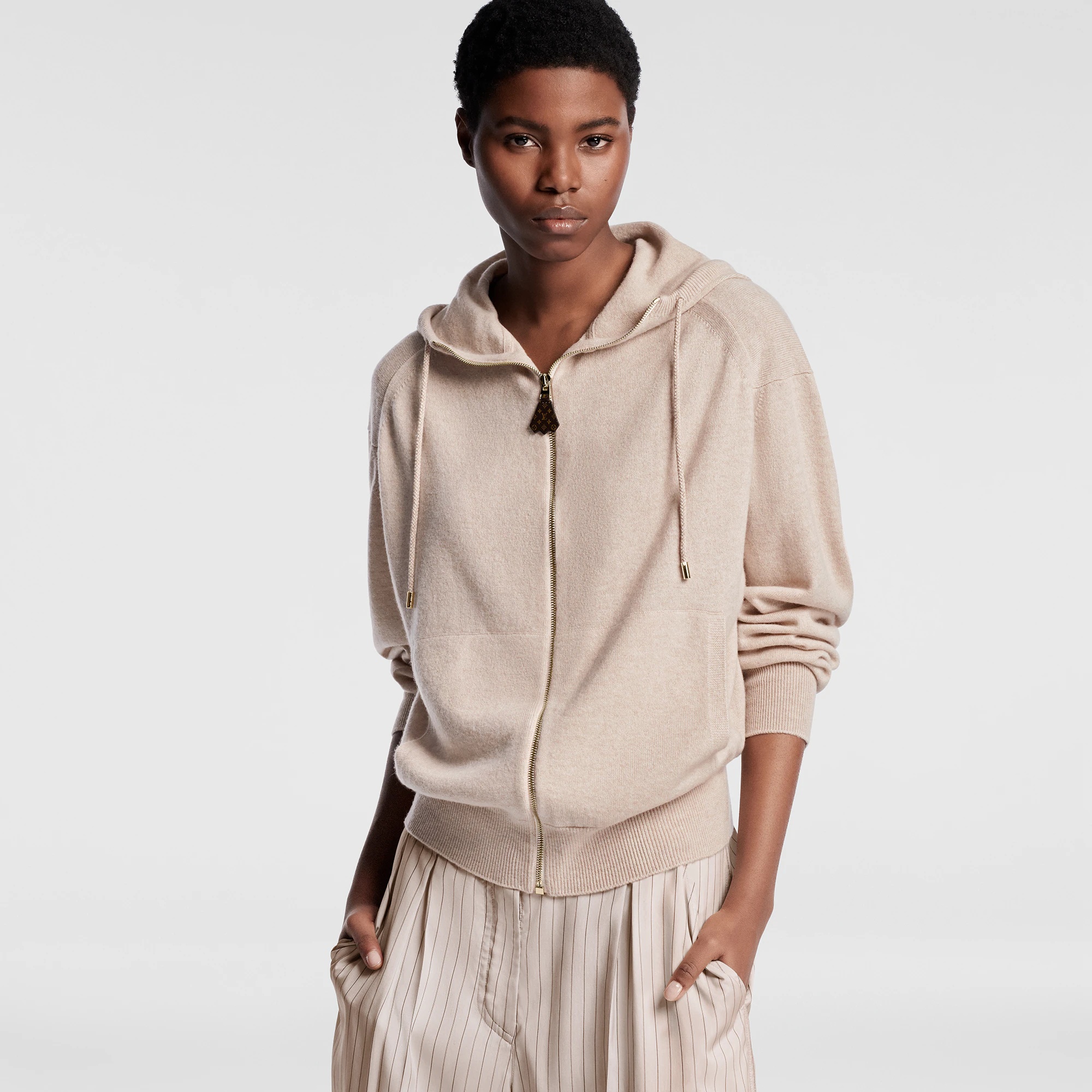 Cashmere Zip-Up Hoodie - 5