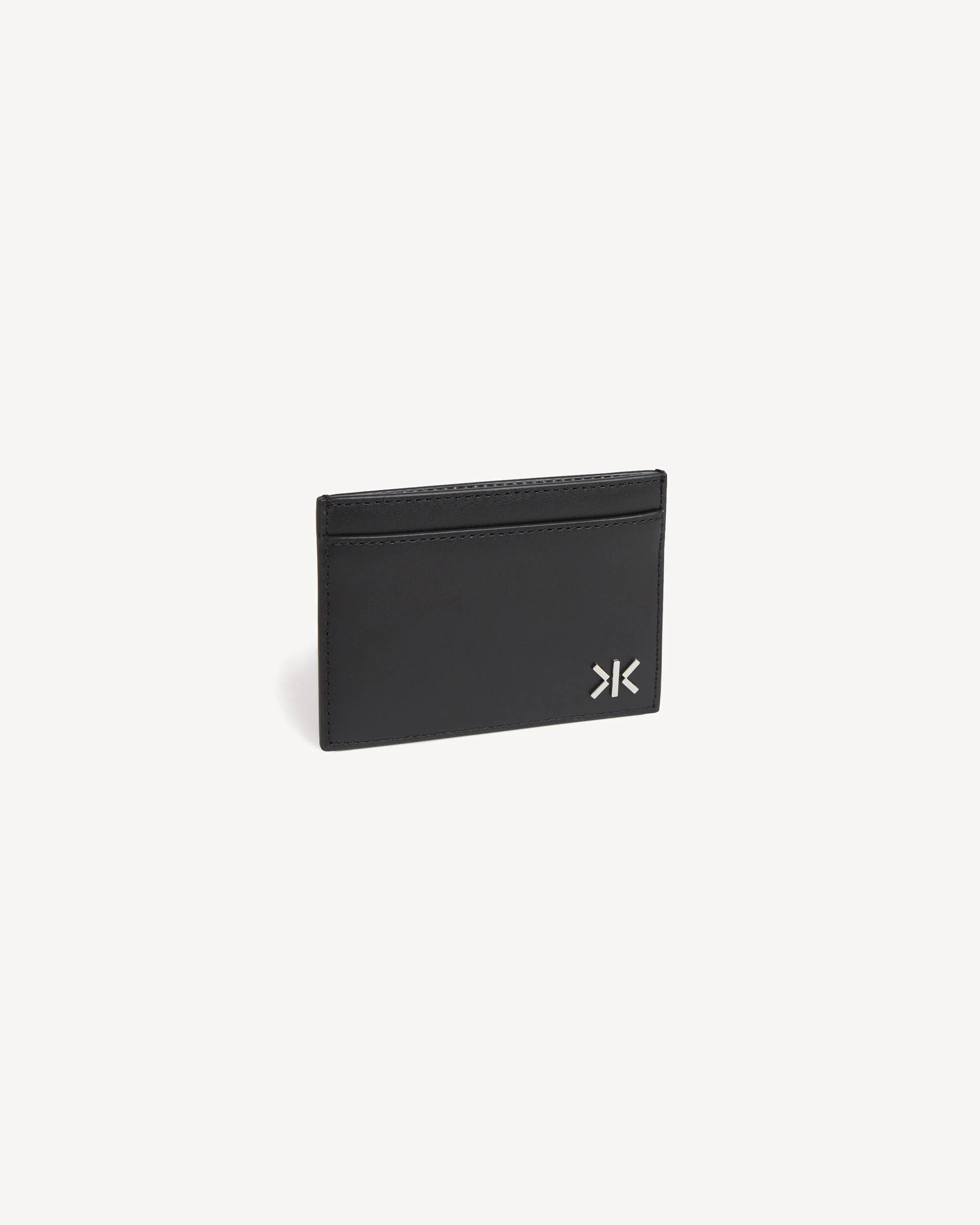 'KENZO Double K' card holder in leather - 1