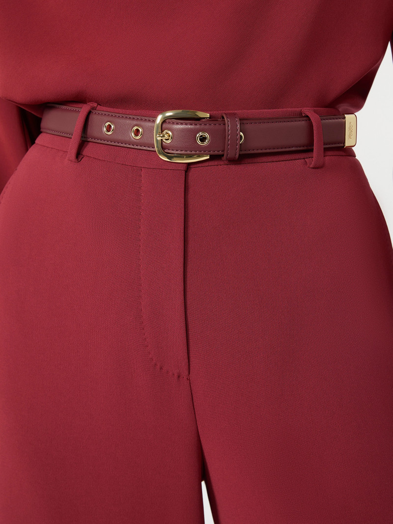 AMICO Wide-fit cady trousers - RUBY 5