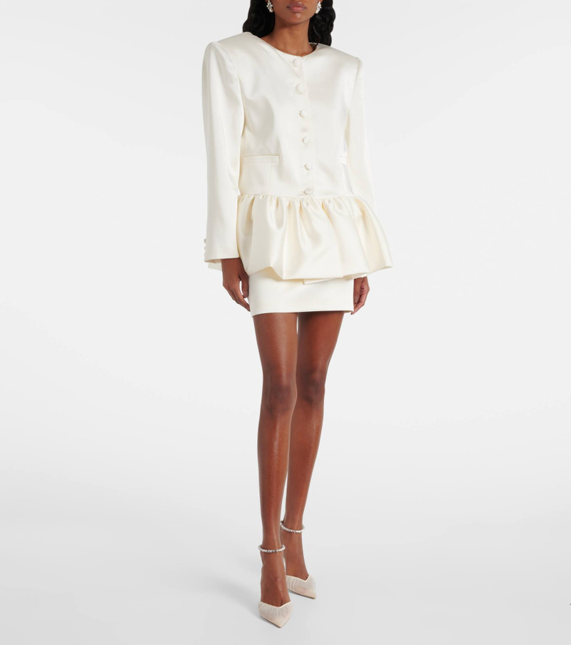 THE NEW ARRIVALS ILKYAZ OZEL Meringue satin miniskirt outlook