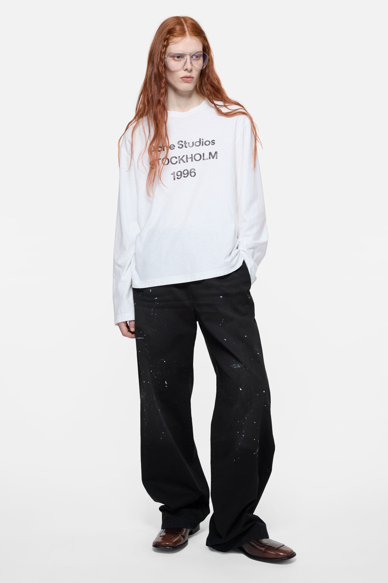 Acne Studios Sprayed 1996 logo t-shirt - Off white outlook