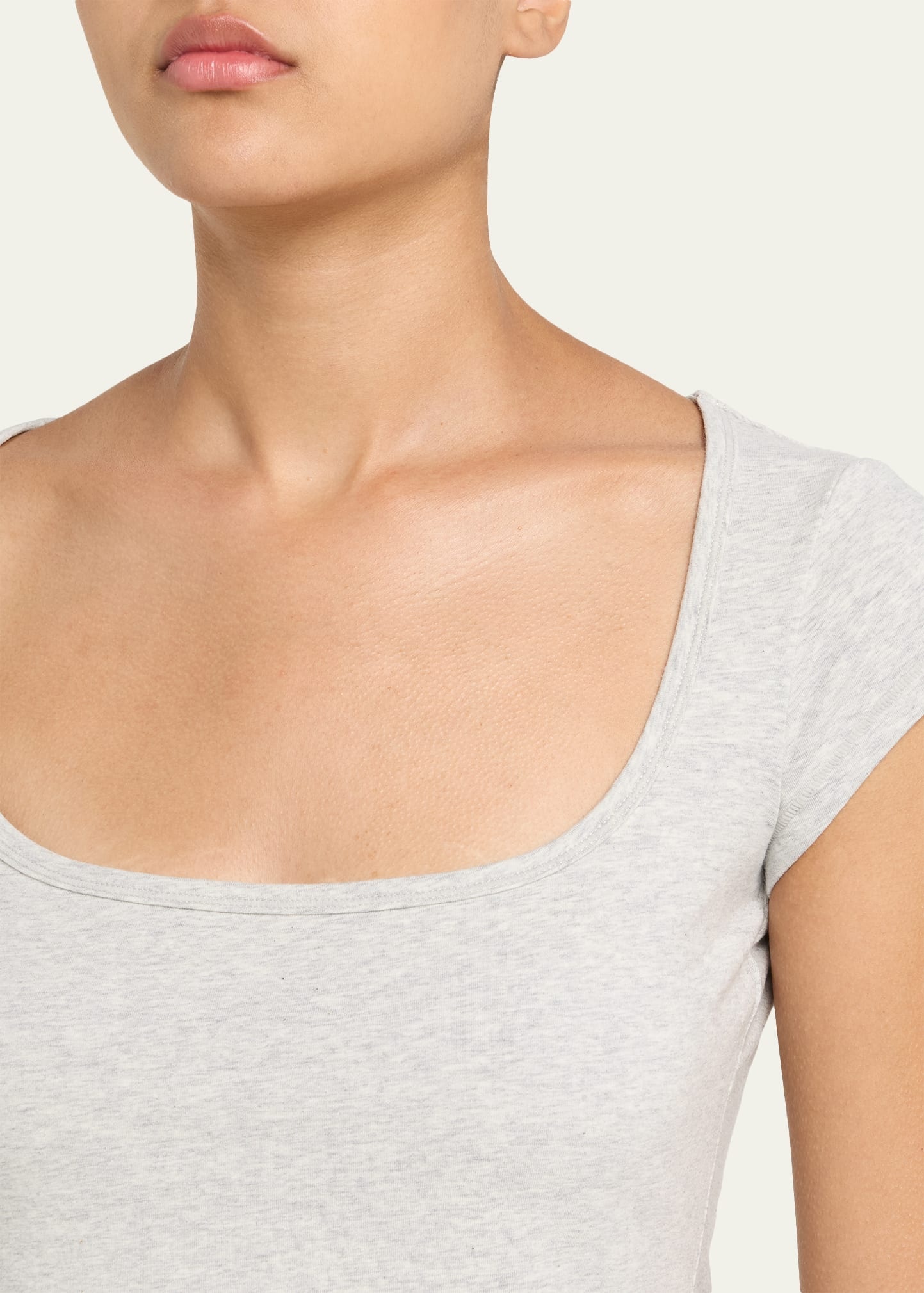 Scoop-Neck Cotton Jersey Tee - 5