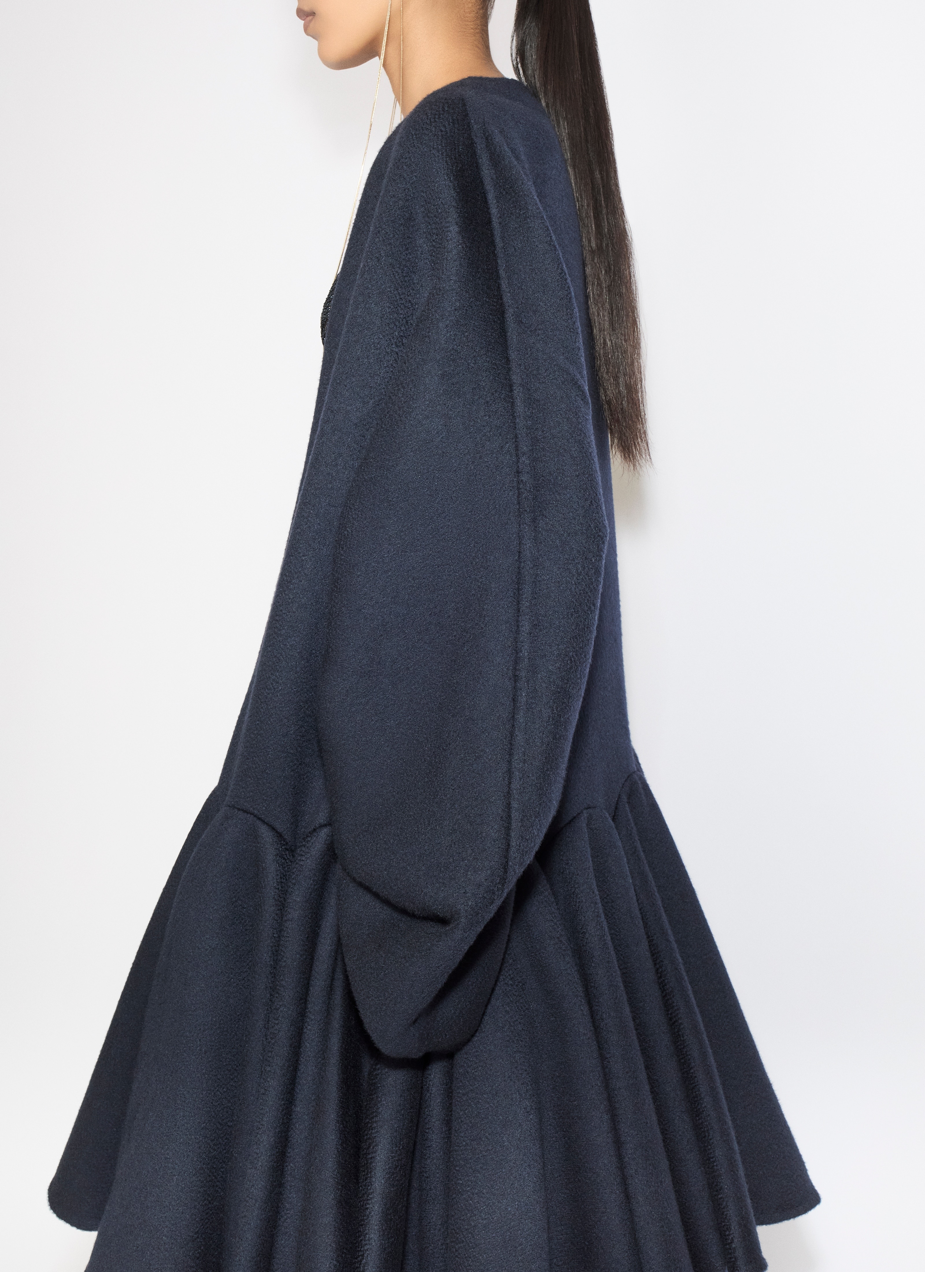 CASHMERE PEPLUM COAT - 5