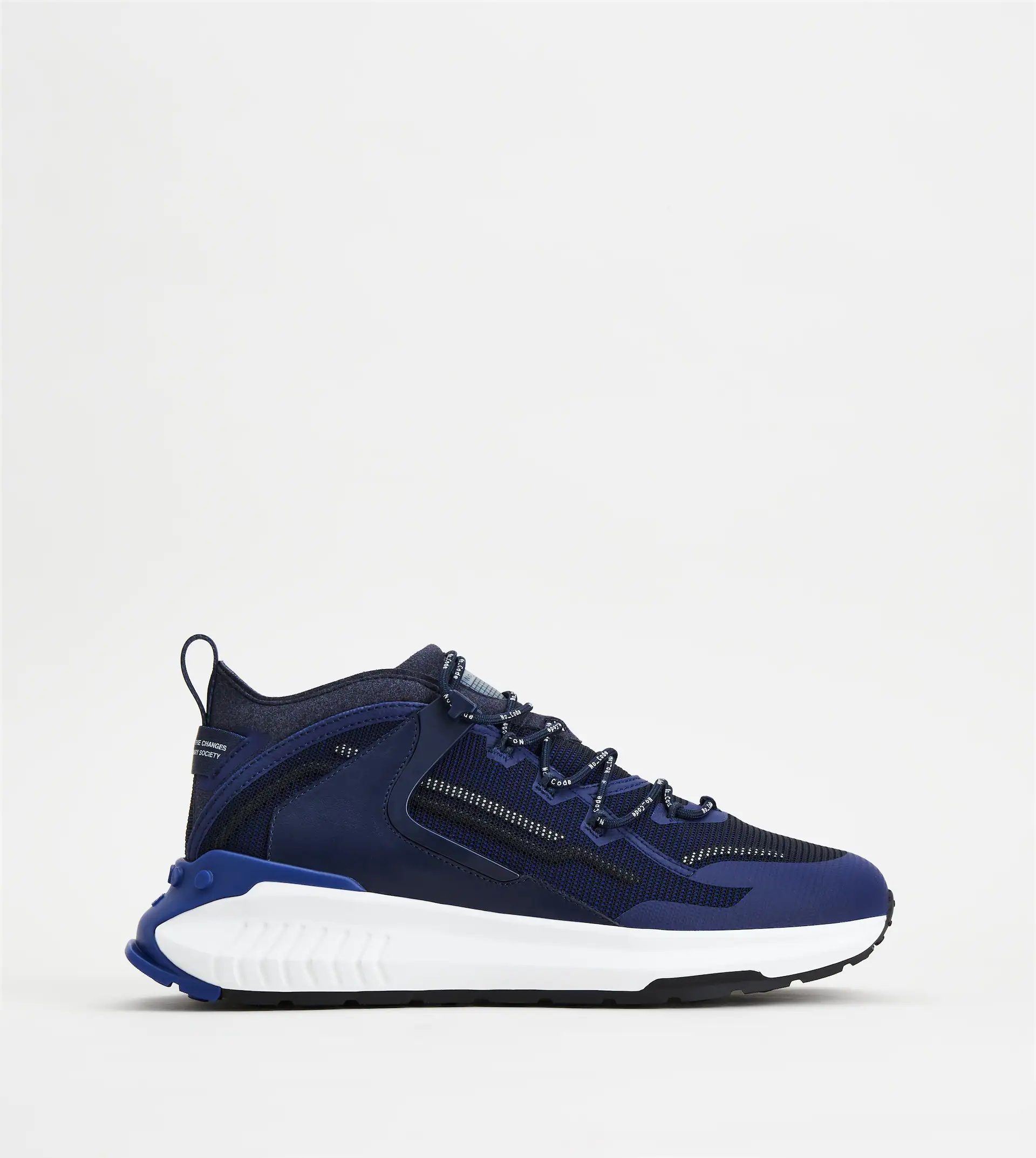 NO_CODE J IN TECHNICAL FABRIC AND LEATHER - BLUE - 1