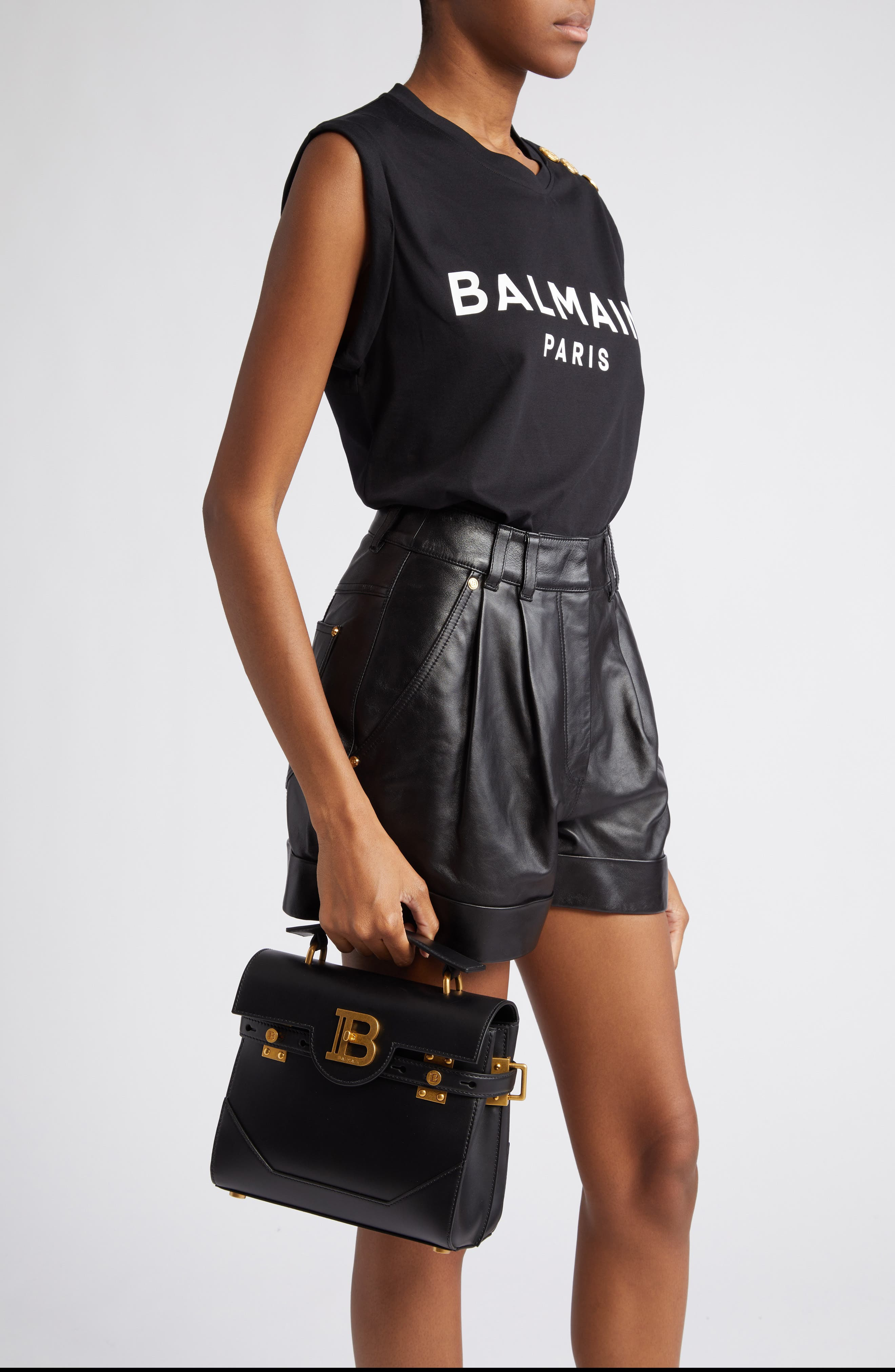 B-Buzz 23 Monogram Leather Top Handle Bag - 3