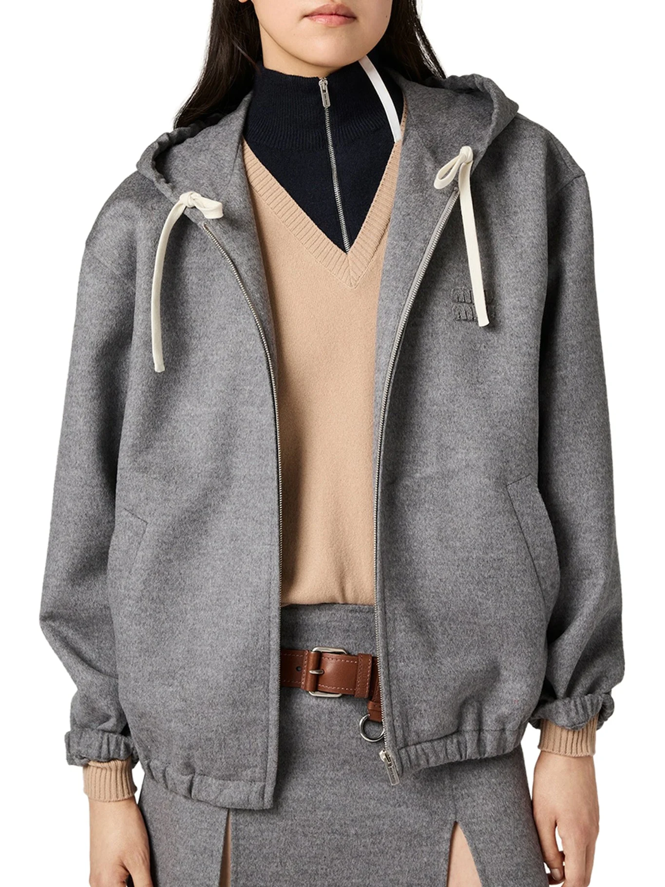 CASHMERE HIGH NECK SWEATER - 1