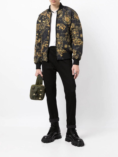 VERSACE JEANS COUTURE baroque-print bomber jacket outlook