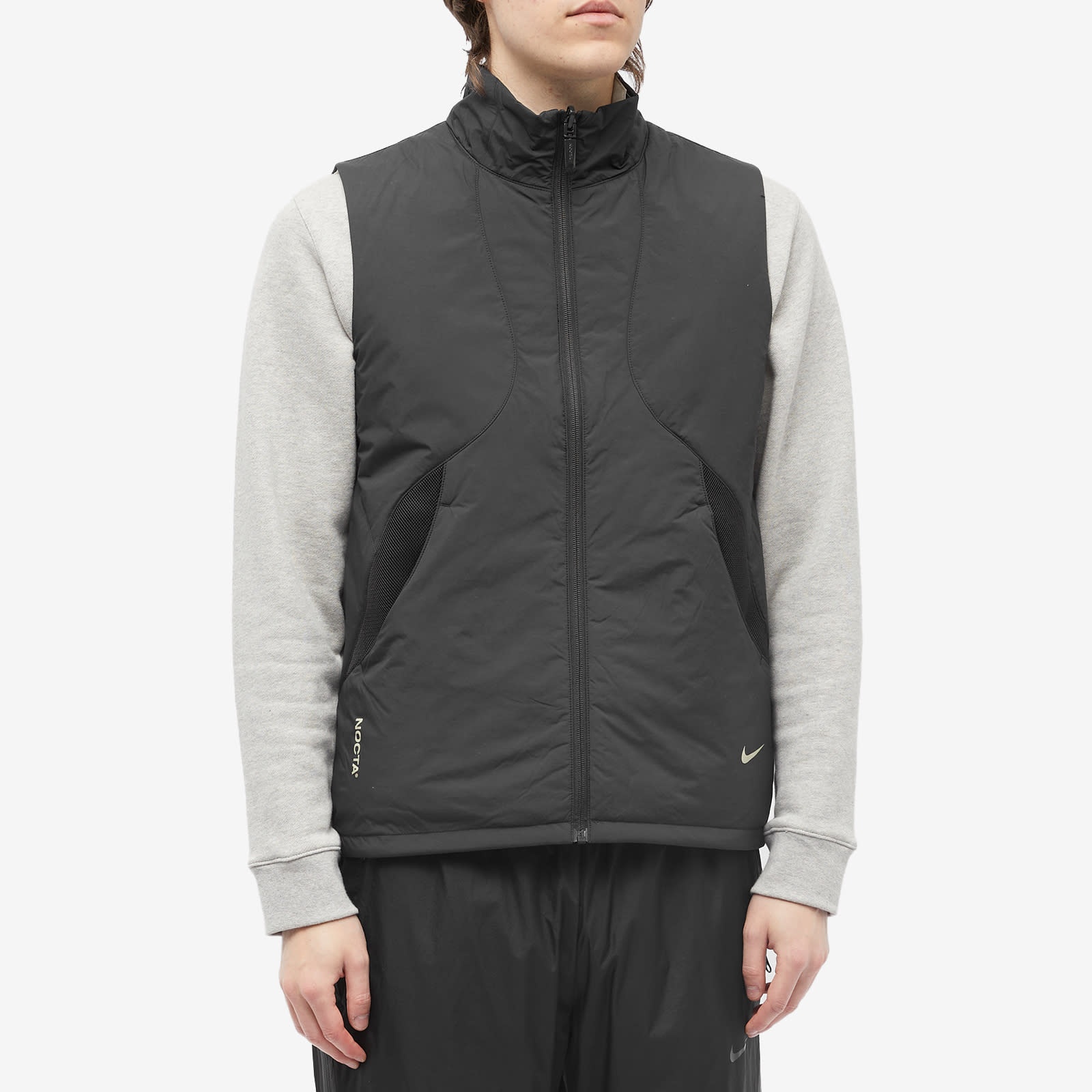 nike nocta リバーシブルベスト ナイロンベスト nrg NIKE M NRG NOCTA RVRSBLE VEST DR BLACK/STONE/SMOKE GREY