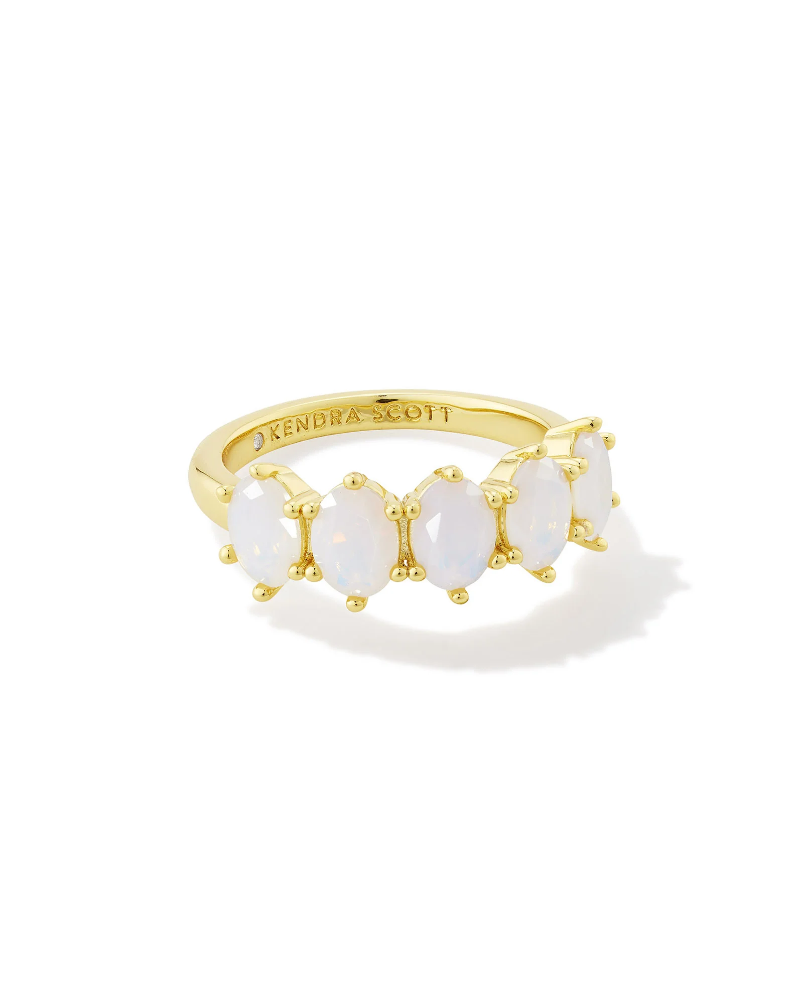 Cailin Gold Crystal October Band Ring - 1