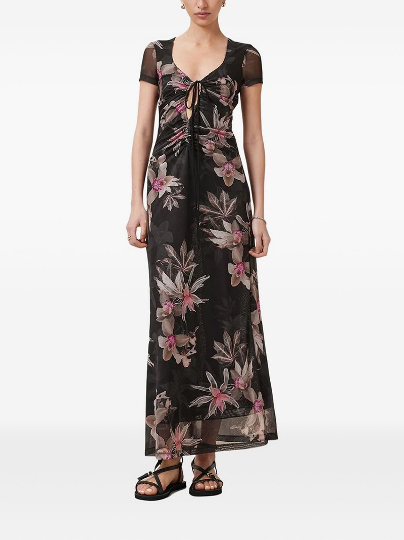 Gabby floral-print drawstring dress 1