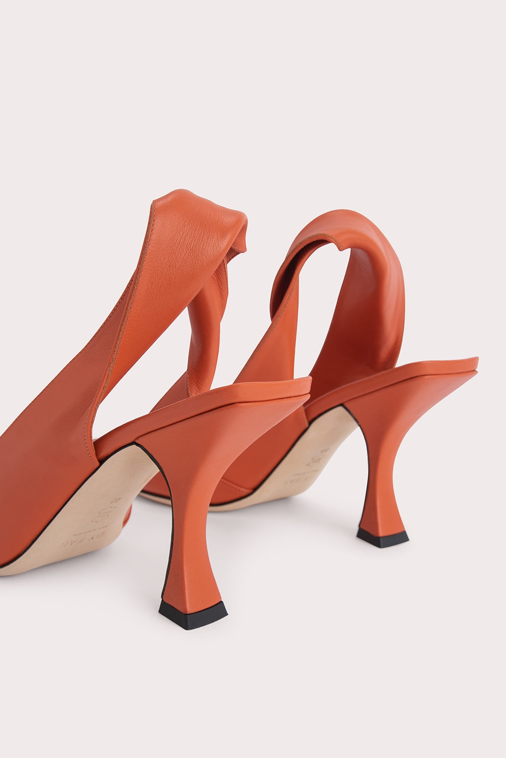 YASHA BURNT ORANGE NAPPA LEATHER - 4