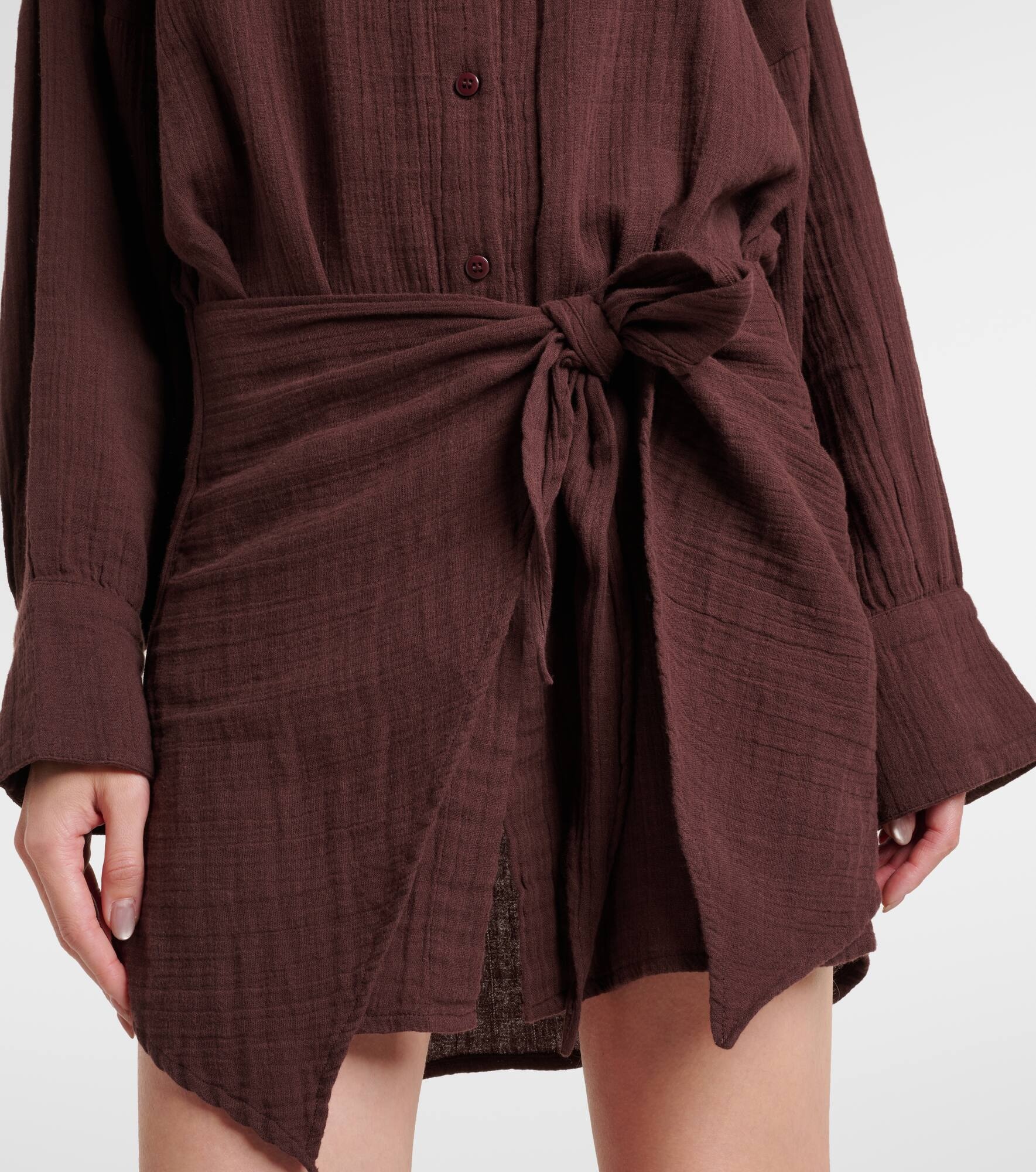 Sara cotton shirt dress - 5