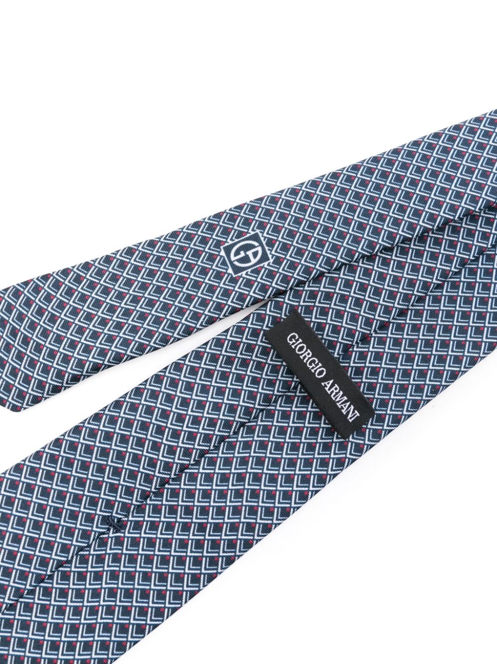 graphic-print organic silk tie - 2