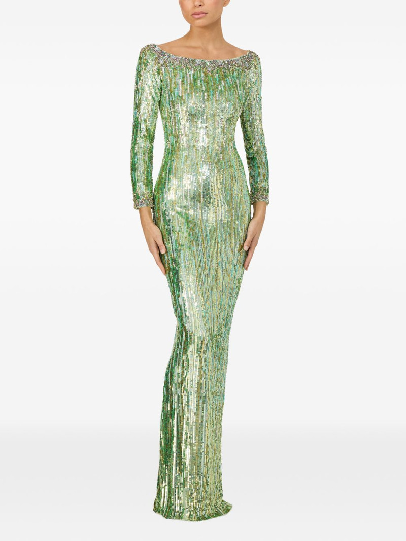 JENNY PACKHAM Marnie sequin-embellished gown outlook