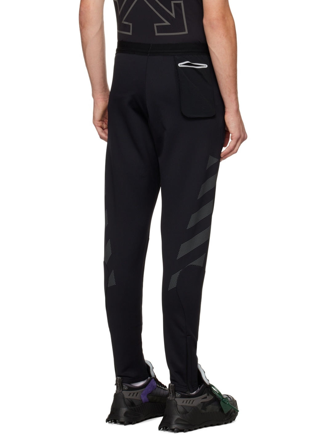 Black Printed Lounge Pants - 3