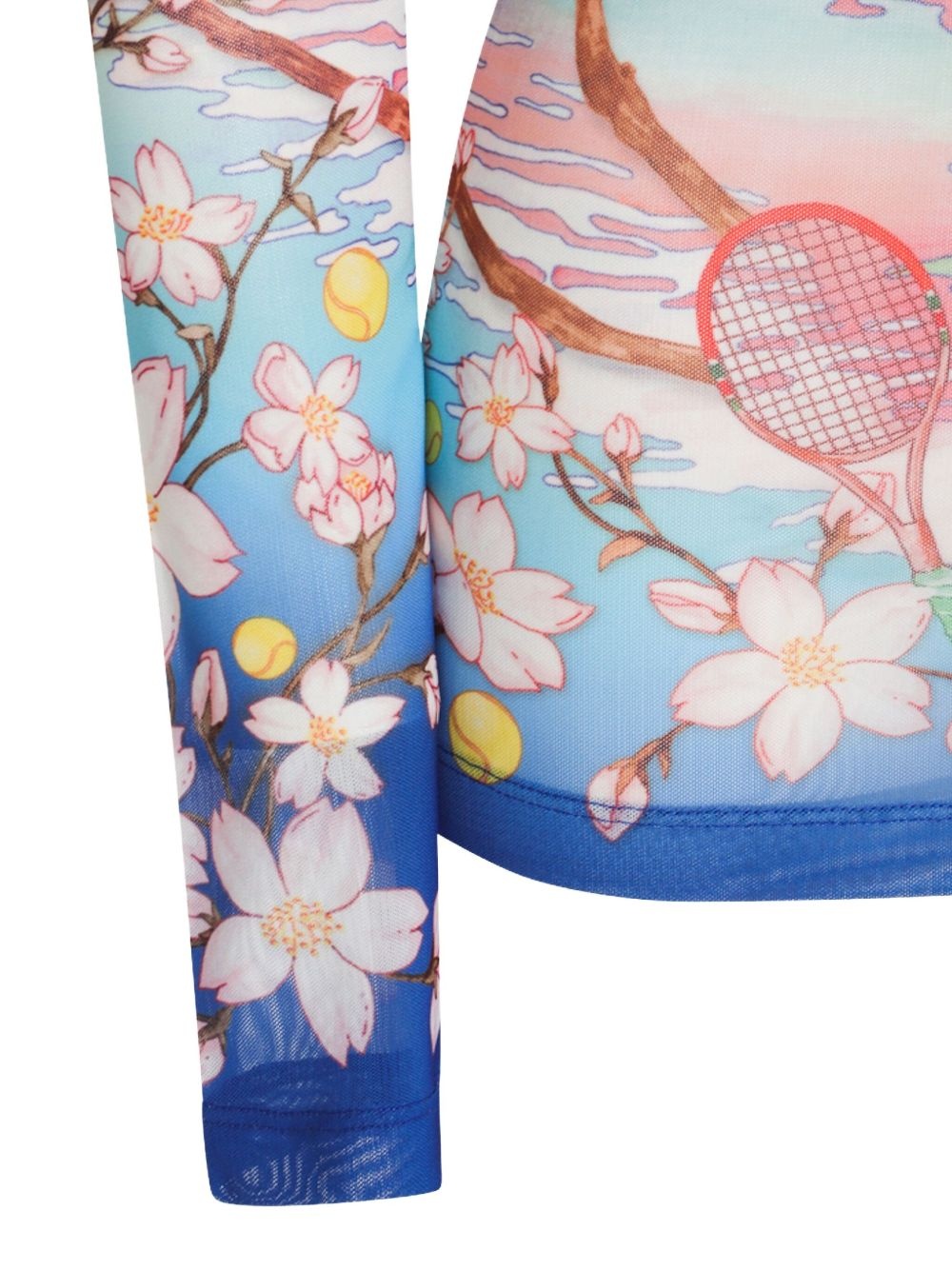 graphic-print long-sleeve top - 3
