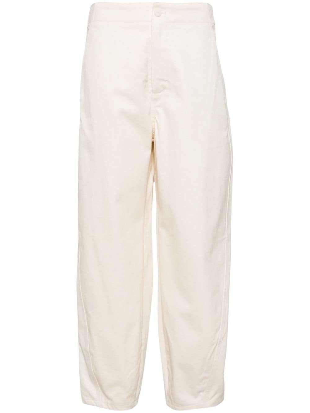 high-waist tapered trousers - 1