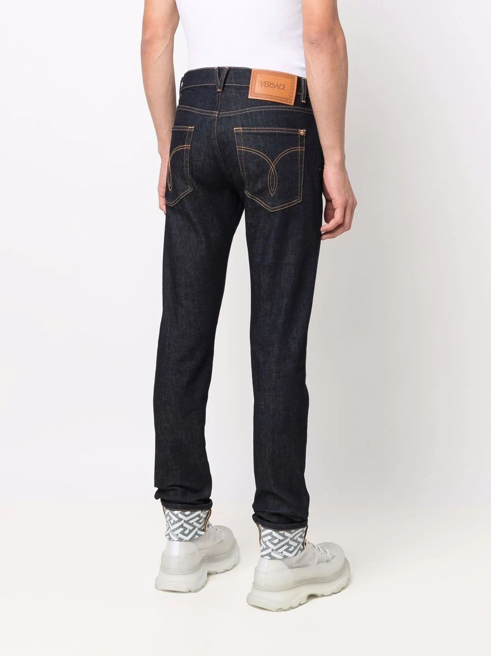 La Greca cuffed jeans - 4