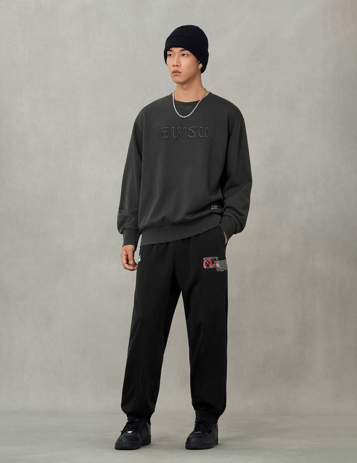 Godhead and Logo Embroidery Relax Fit Sweatshirt - 5