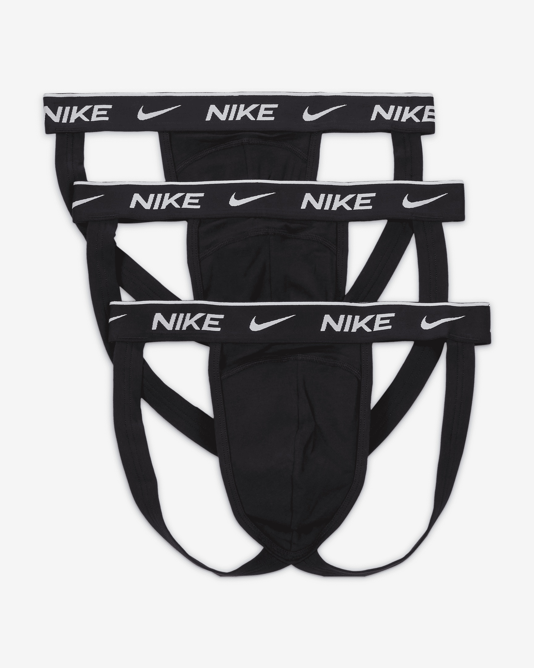 Nike Dri-FIT Essential Cotton Stretch Men's Jock Strap (3-Pack) - 1