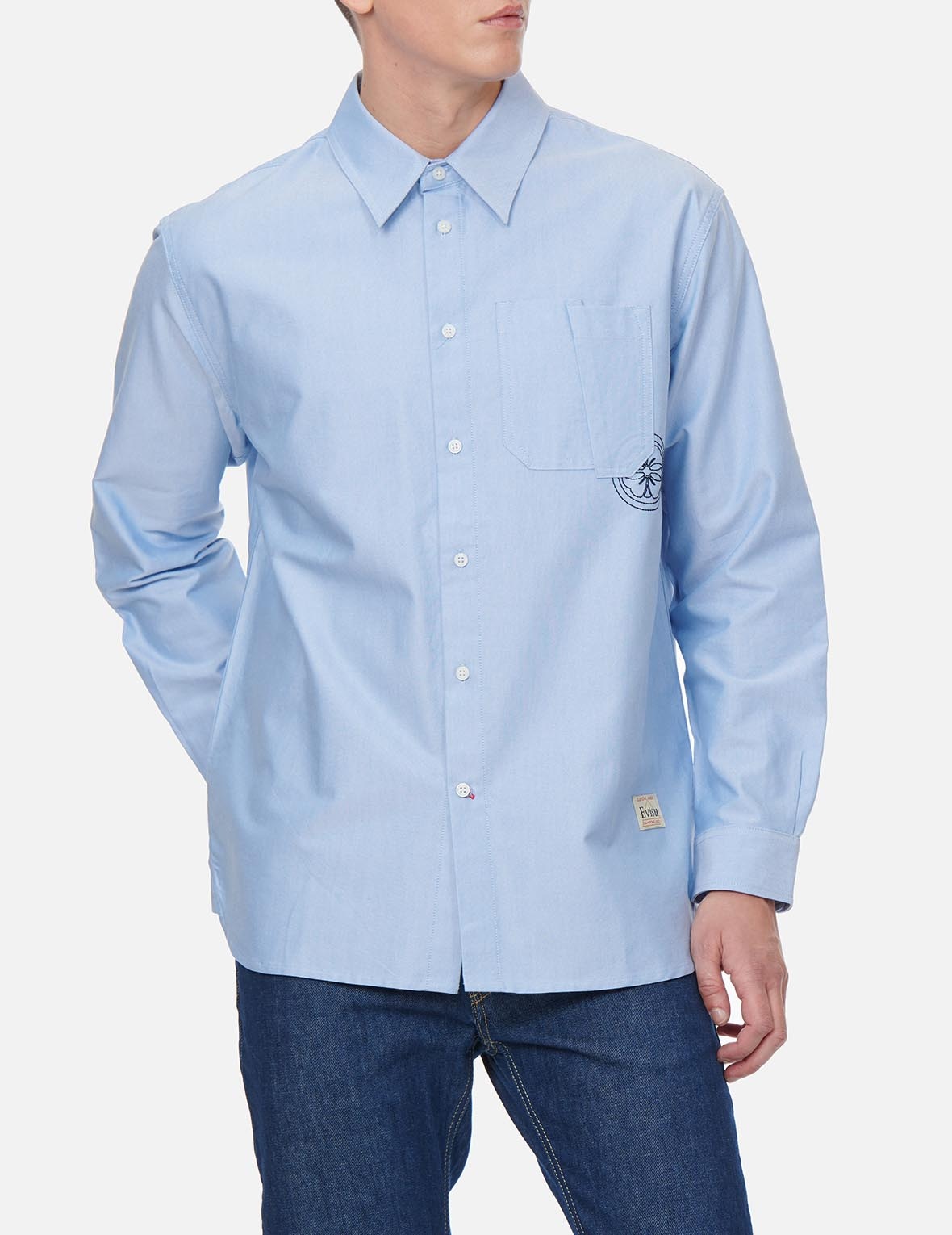 RESTRUCTURED POCKET OXFORD SHIRT - 4
