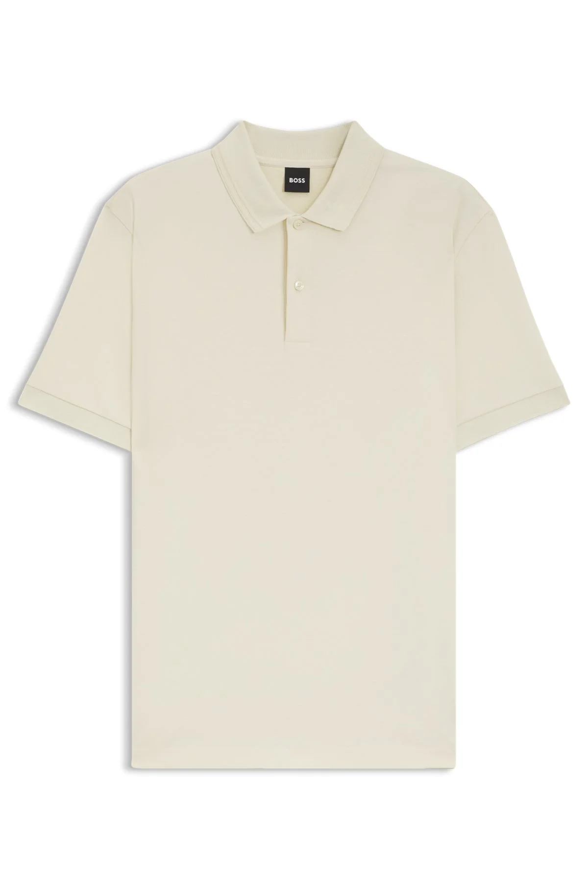 MONOGRAM-PLACKET POLO SHIRT IN A COTTON BLEND - 1