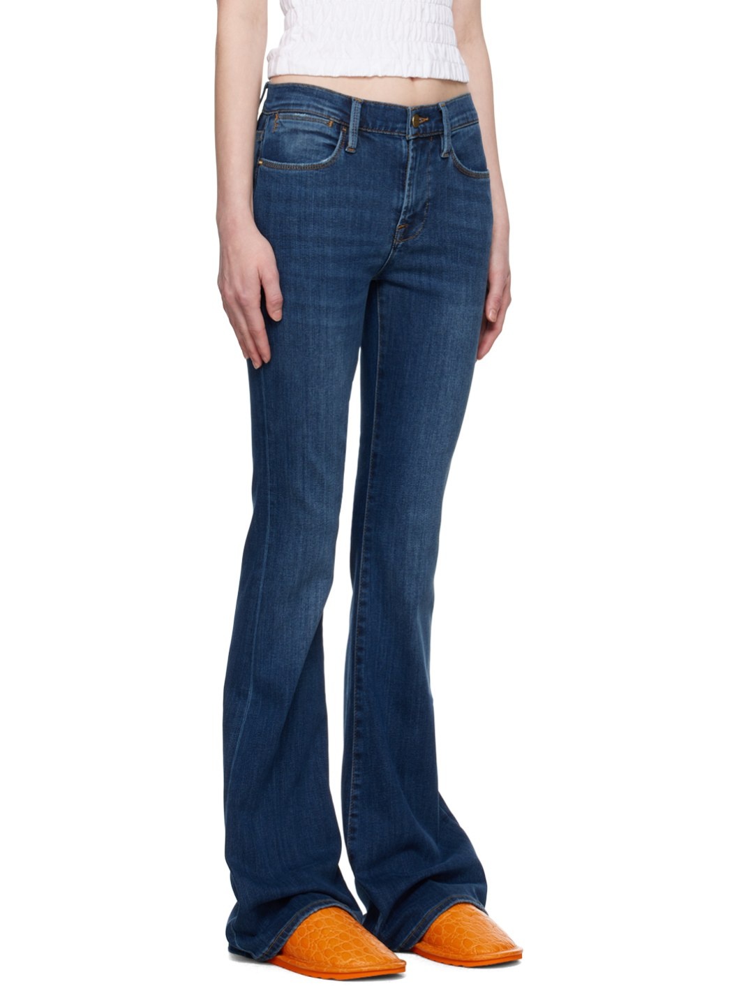 Navy 'Le High Flare' Jeans - 2