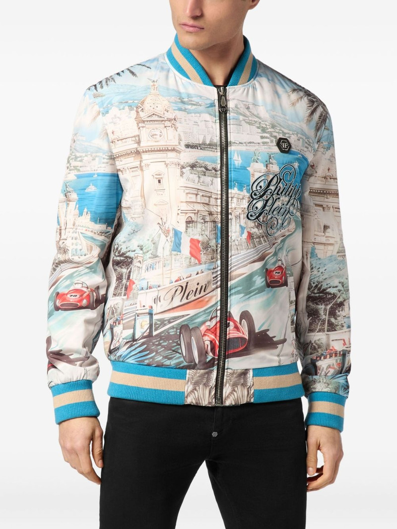 Monaco Cote d'Azur satin bomber jacket 3
