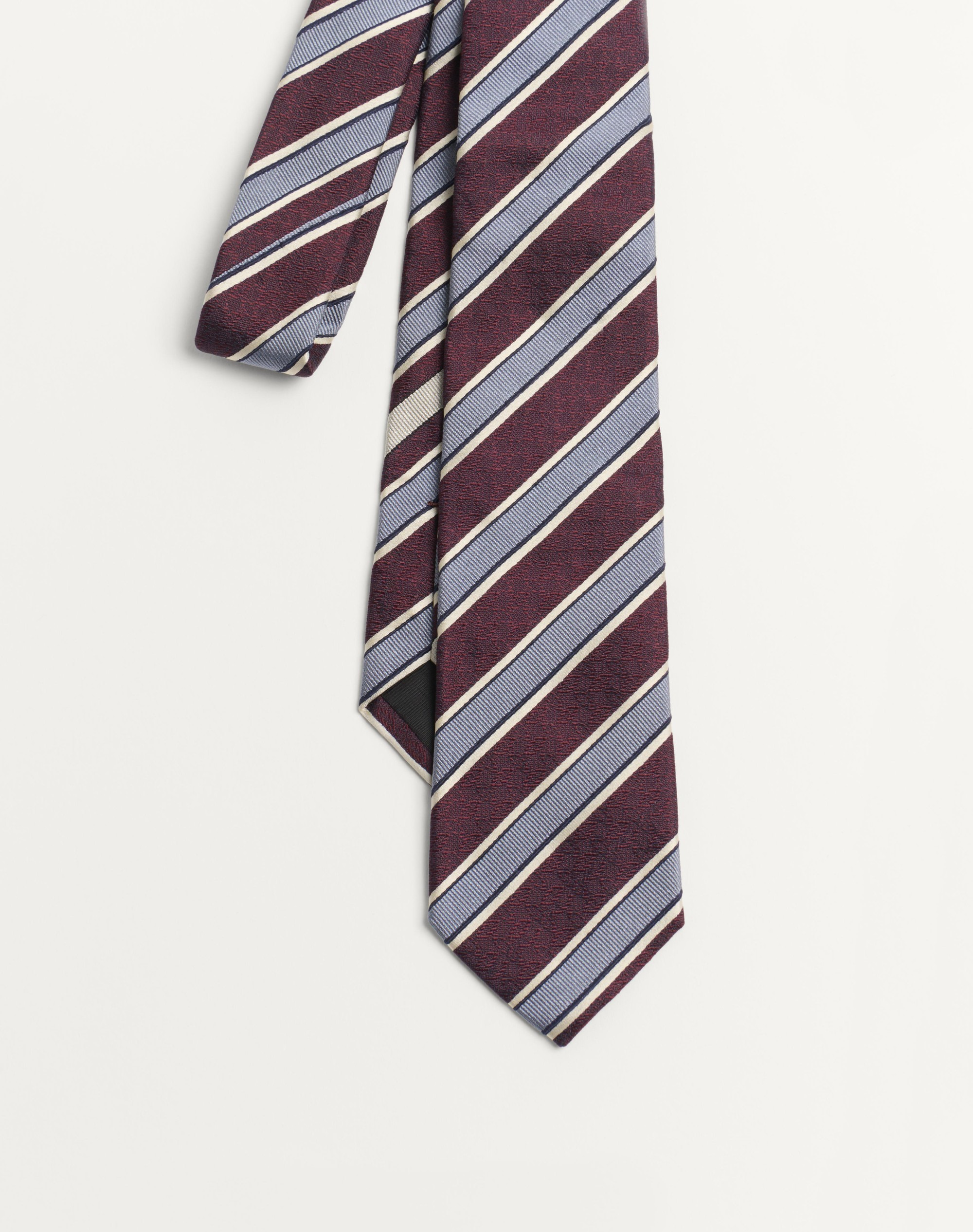 VALENTIE STRIPED SILK TIE - 3
