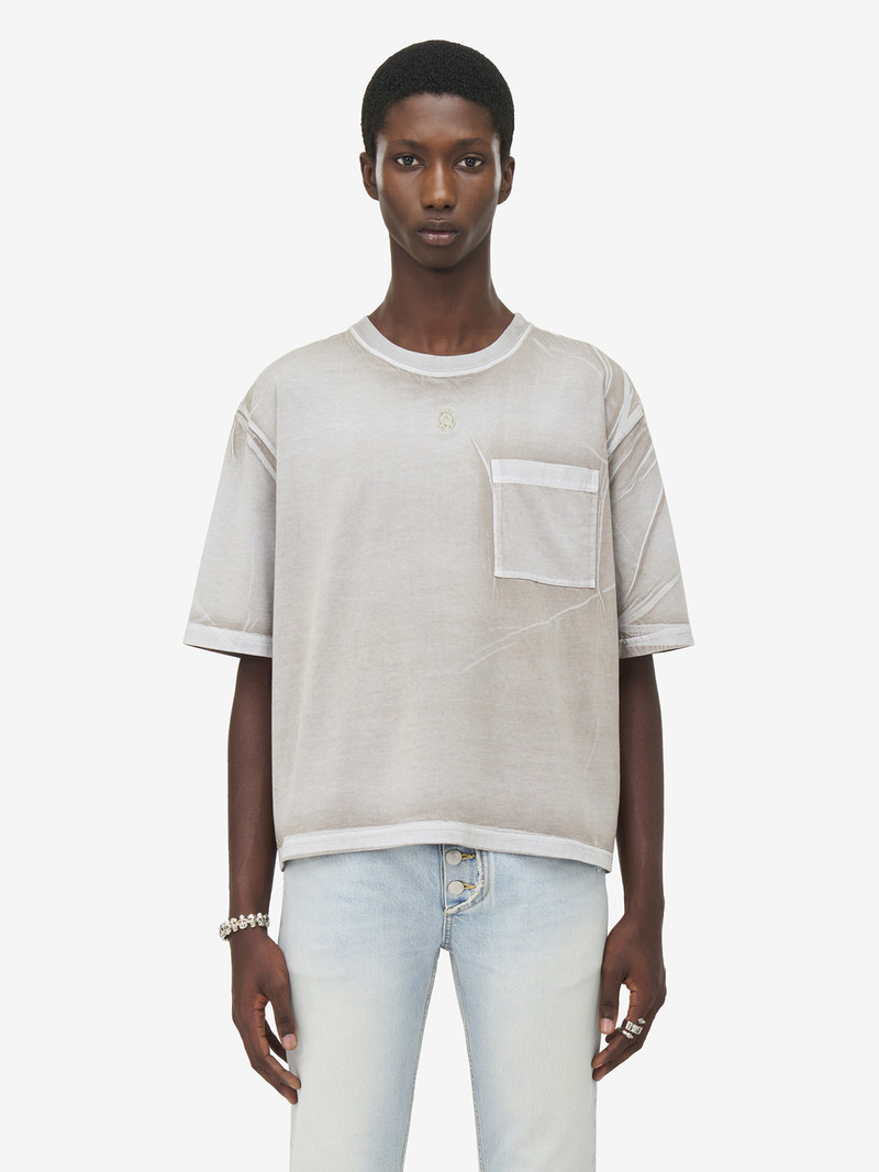 Alexander McQueen Overdyed Cropped T-Shirt outlook