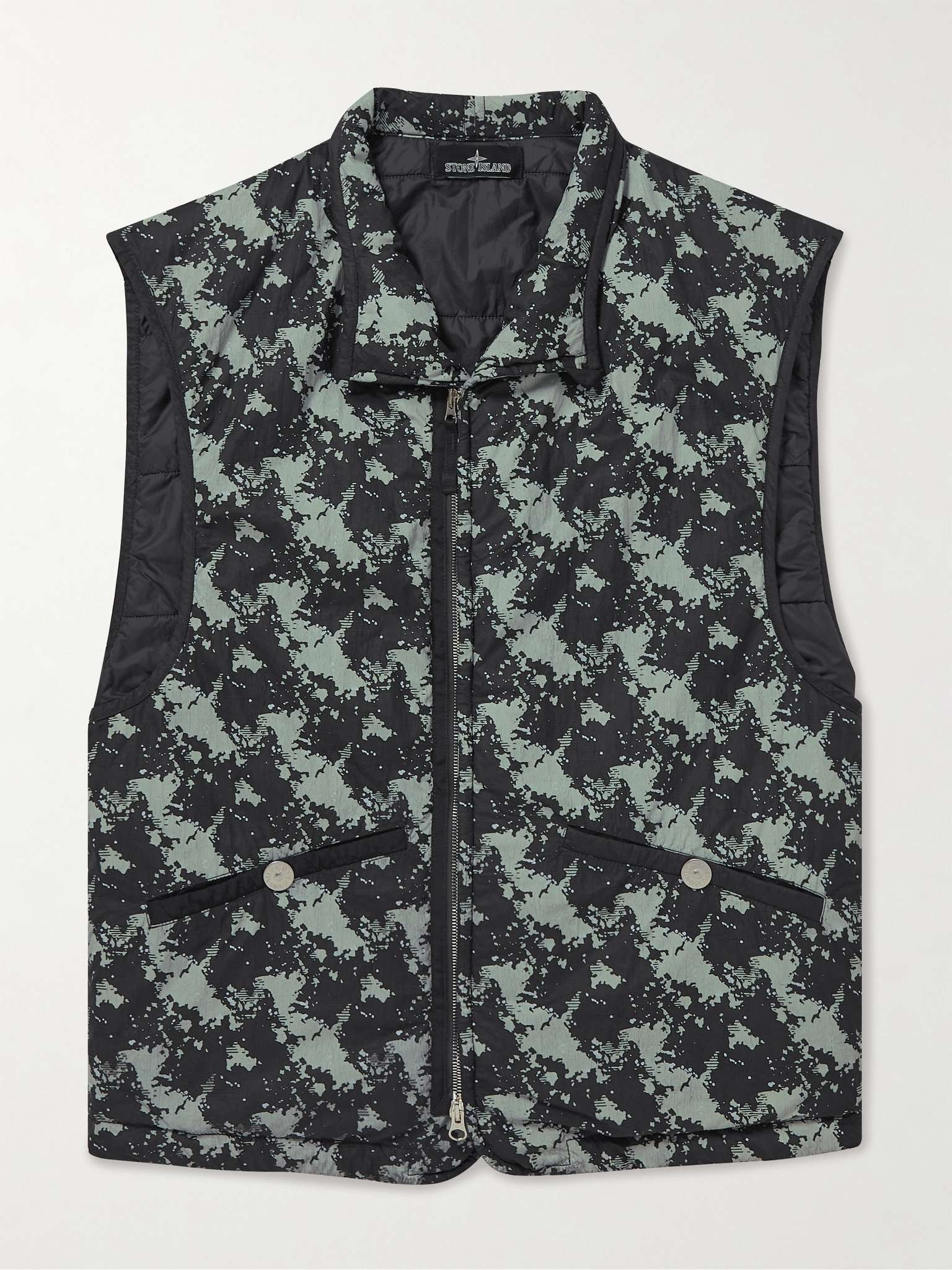 Printed Shell Gilet - 1