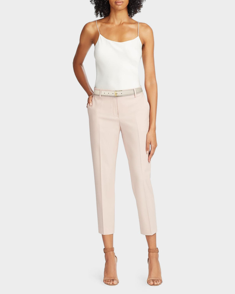 NILI LOTAN Dana Croc-Embossed Leather Belt outlook