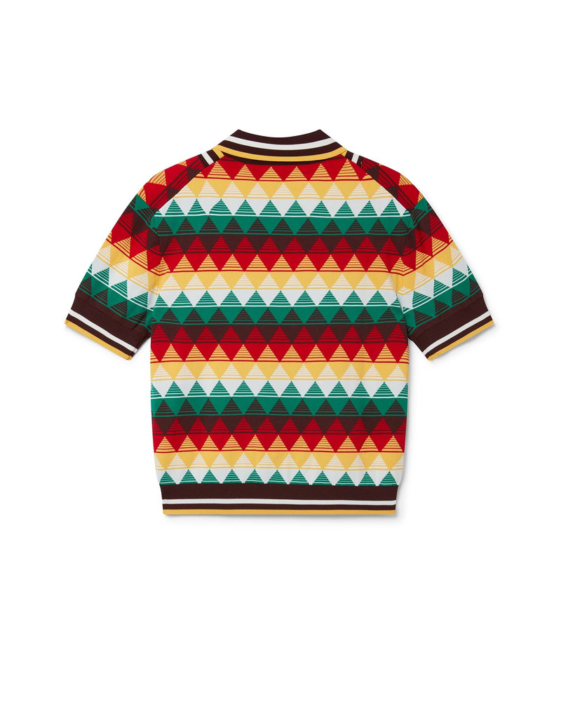 CASABLANCA Argyle Polo Shirt outlook