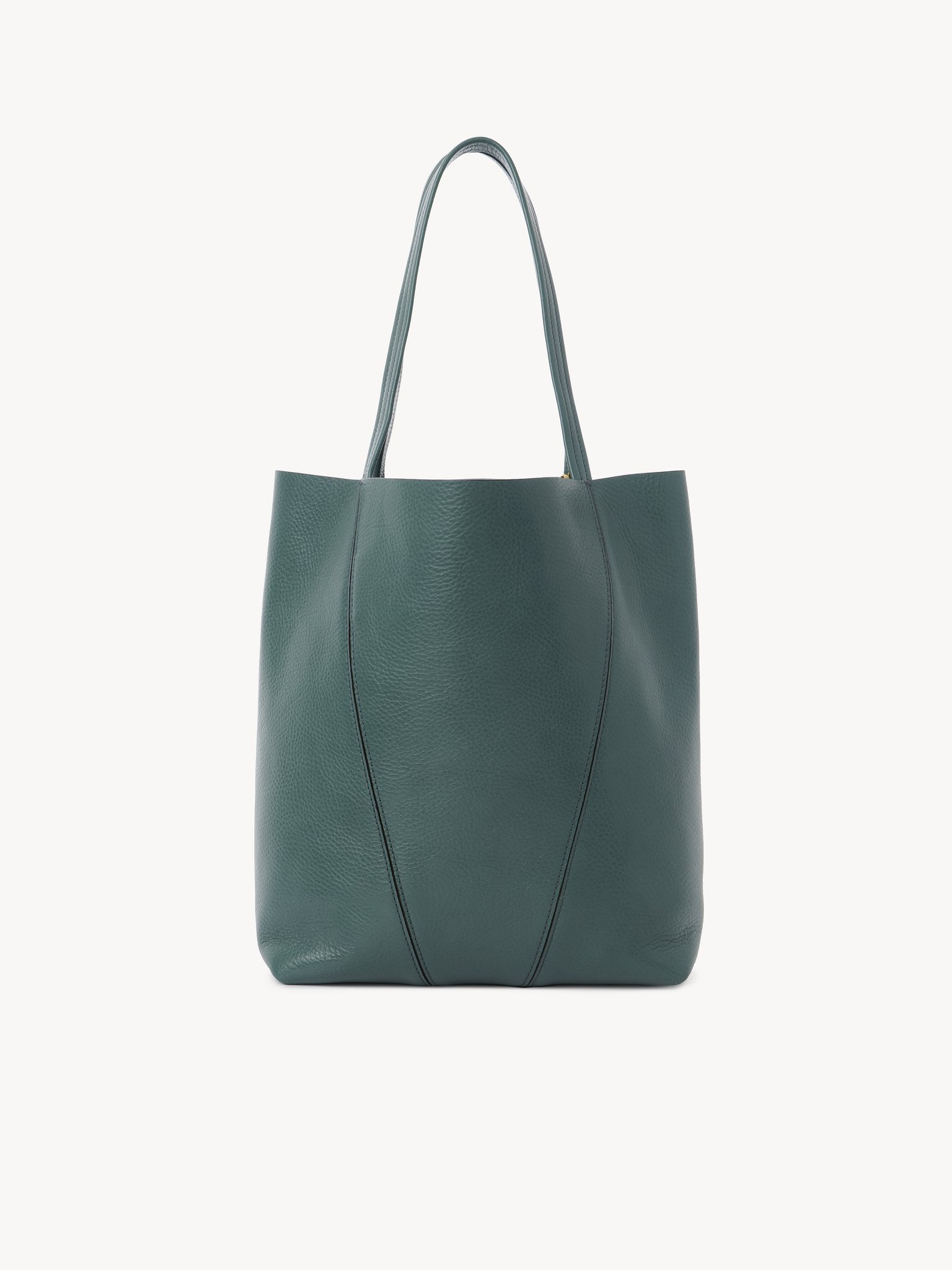 CHLOÉ SPIN TOTE BAG IN GRAINED LEATHER - 4