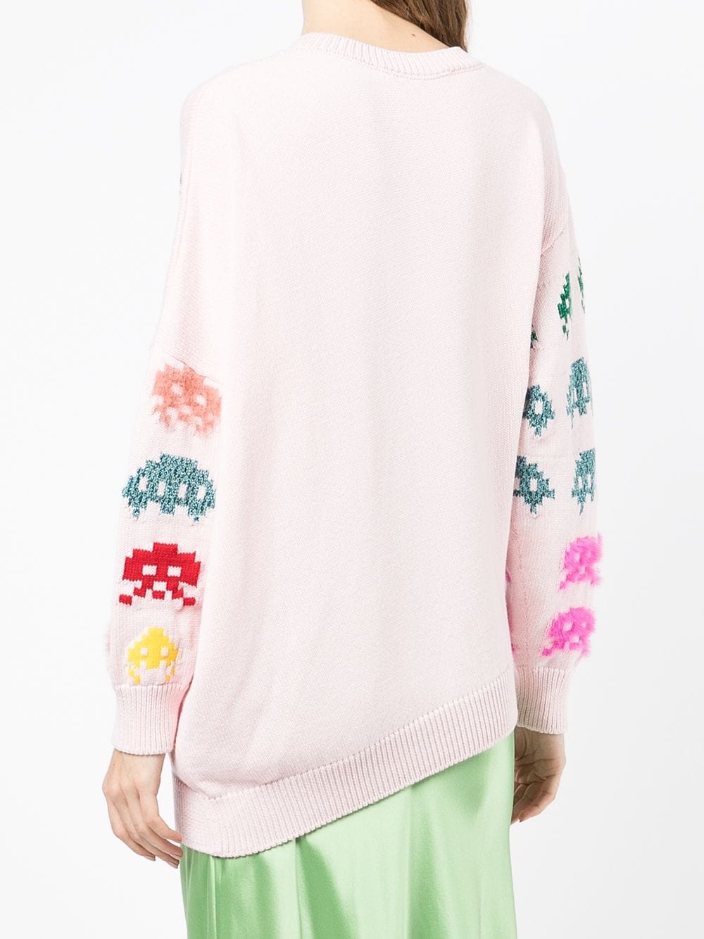 game-intarsia asymmetric jumper - 4